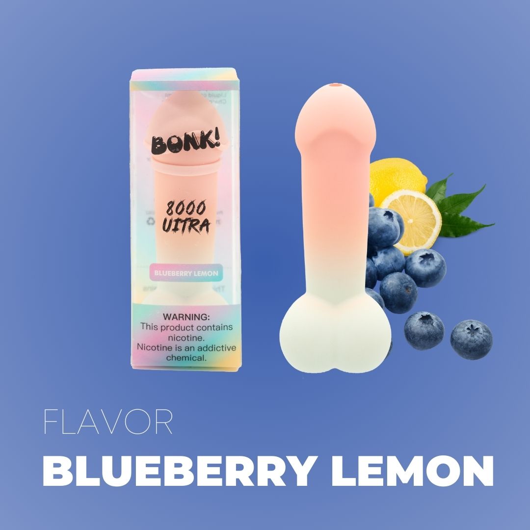 BONK8000 DICK VAPE BLUEBERRY LEMON